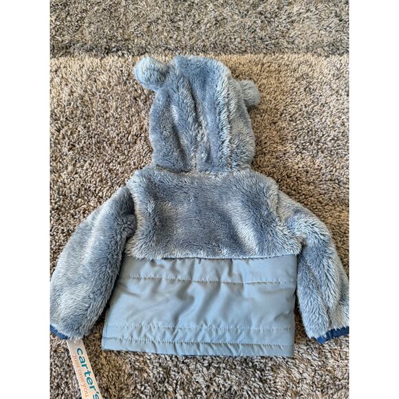 Brand New Carter’s Newborn fuzzy winter jacket , Boys. Winter. - Picture 3 of 4